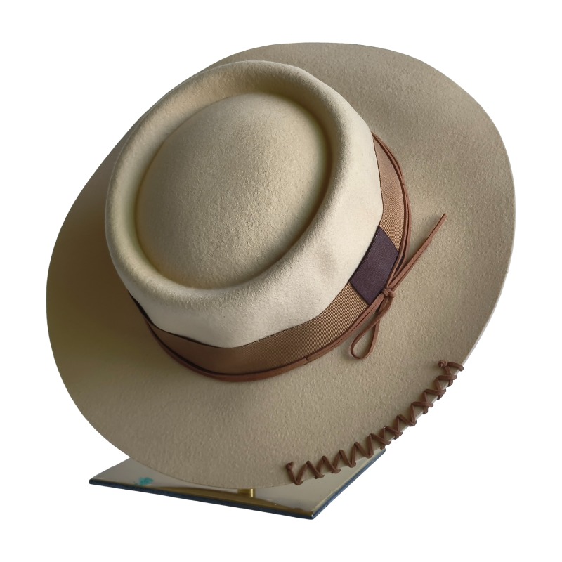 Fedora Hat Wool - قبعة صوف 100% بسعر منخفض، قبعة