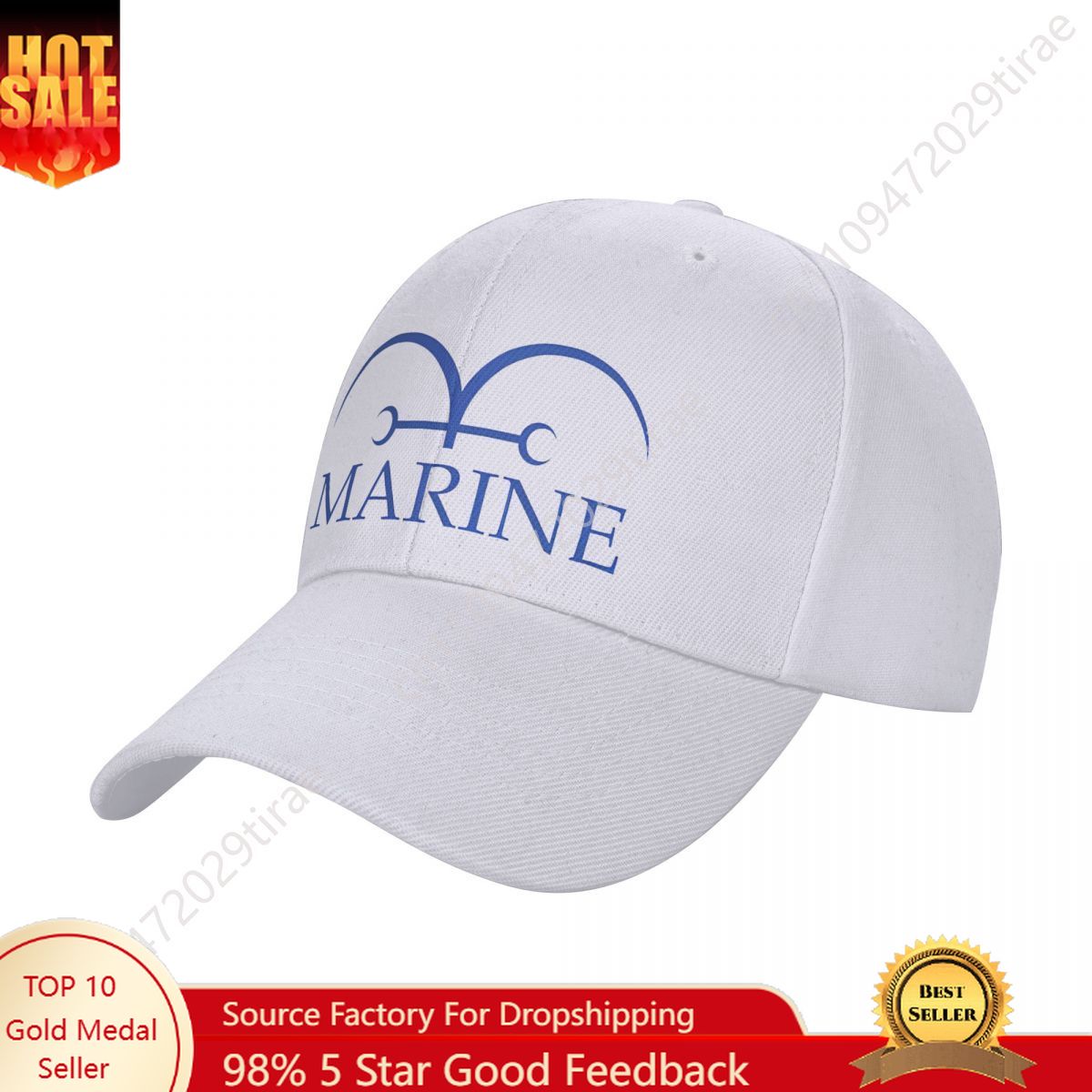 Dad Hat Cotton - قبعات بيسبول بتصميم علم مشاة البحرية