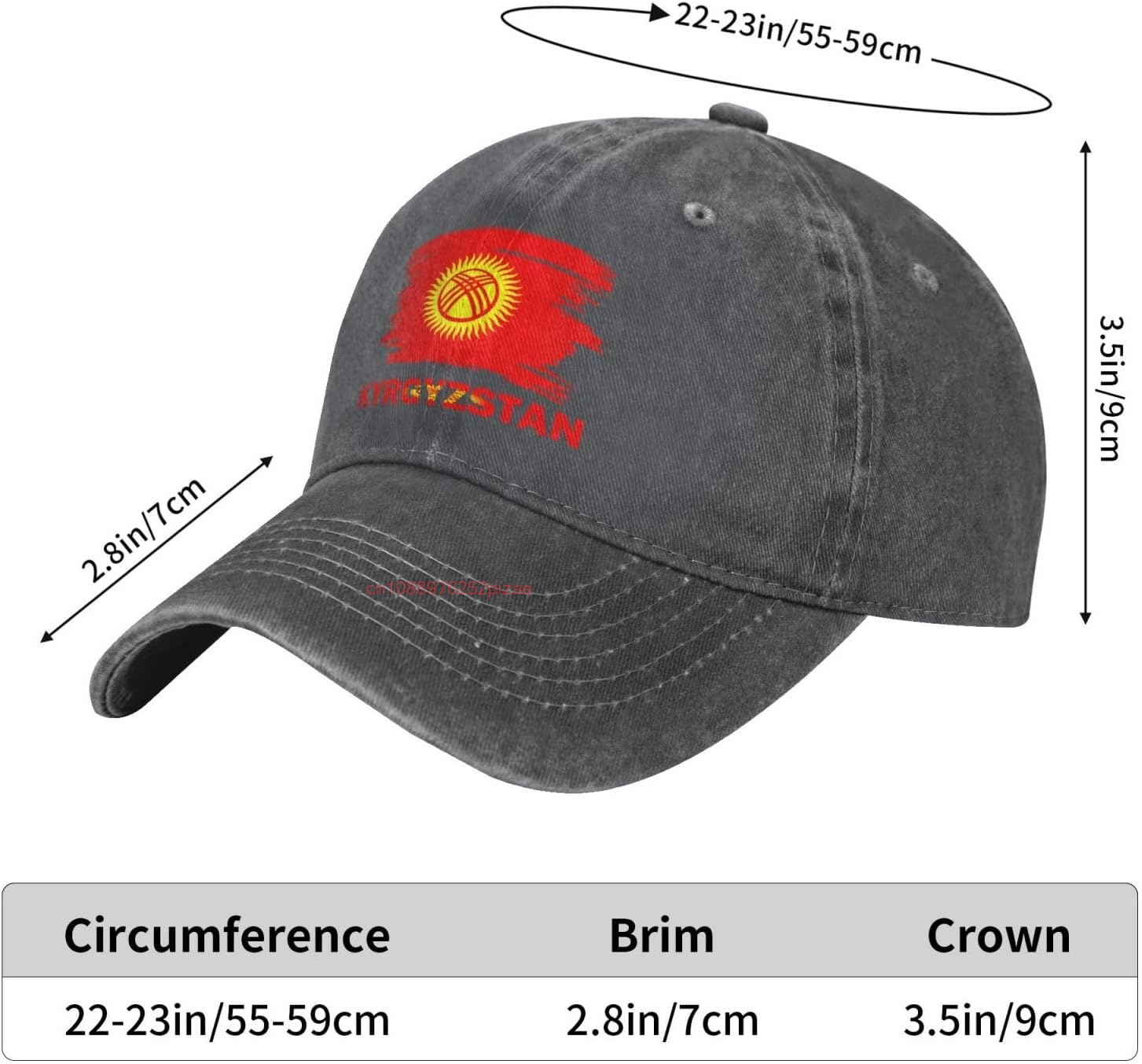 قبعة بيسبول كلاسيكية بعلم قيرغ - مراجعة Dad Hat Cotton وسعره