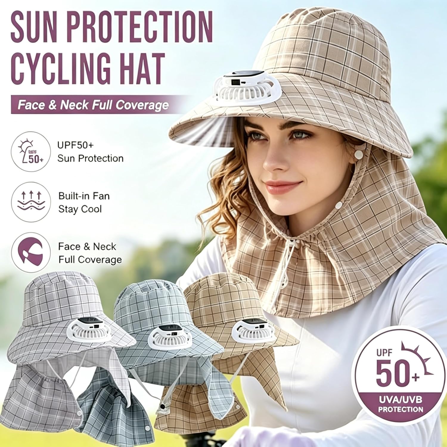 قبعة بمروحة تعمل بالطاقة الشمس - مراجعة Visor Sun Hat وسعره