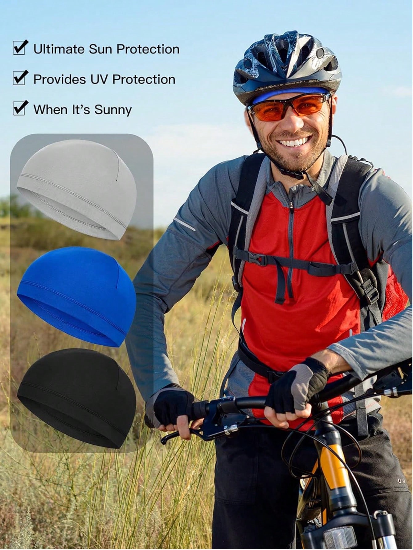 قبعة داخلية للخوذة ماصة للعرق، - مراجعة Skull Cap Helmet Liner وسعره