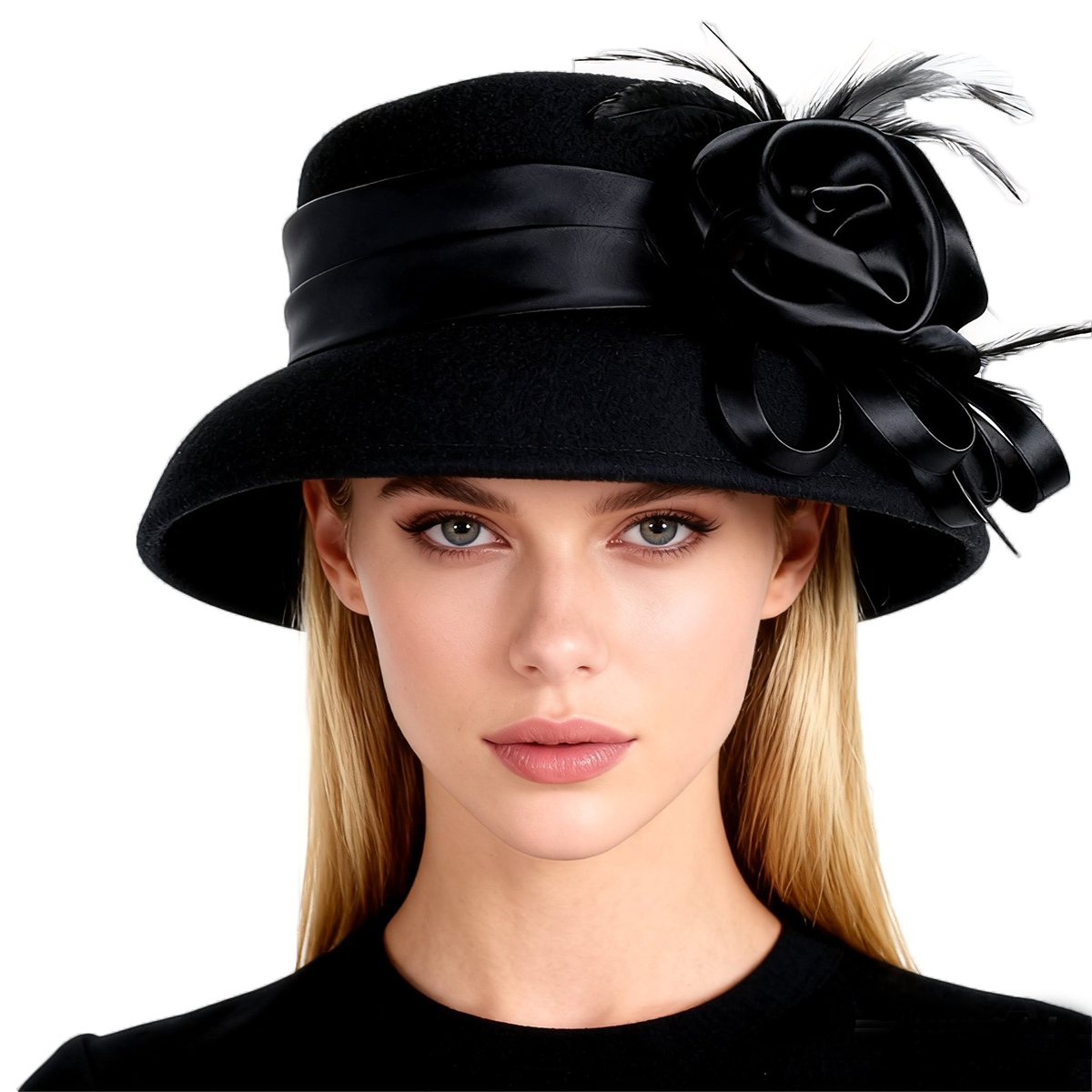 المرأة الصوف الأسود ورأى قاء ز - مراجعة Fedora Hat Wool وسعره
