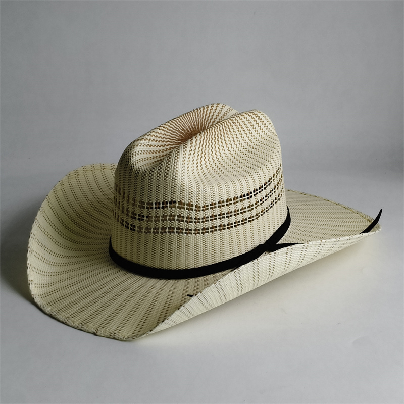 قبعات قش ملونة ذات حواف ملفوفة - مراجعة Cowboy Hat Straw وسعره