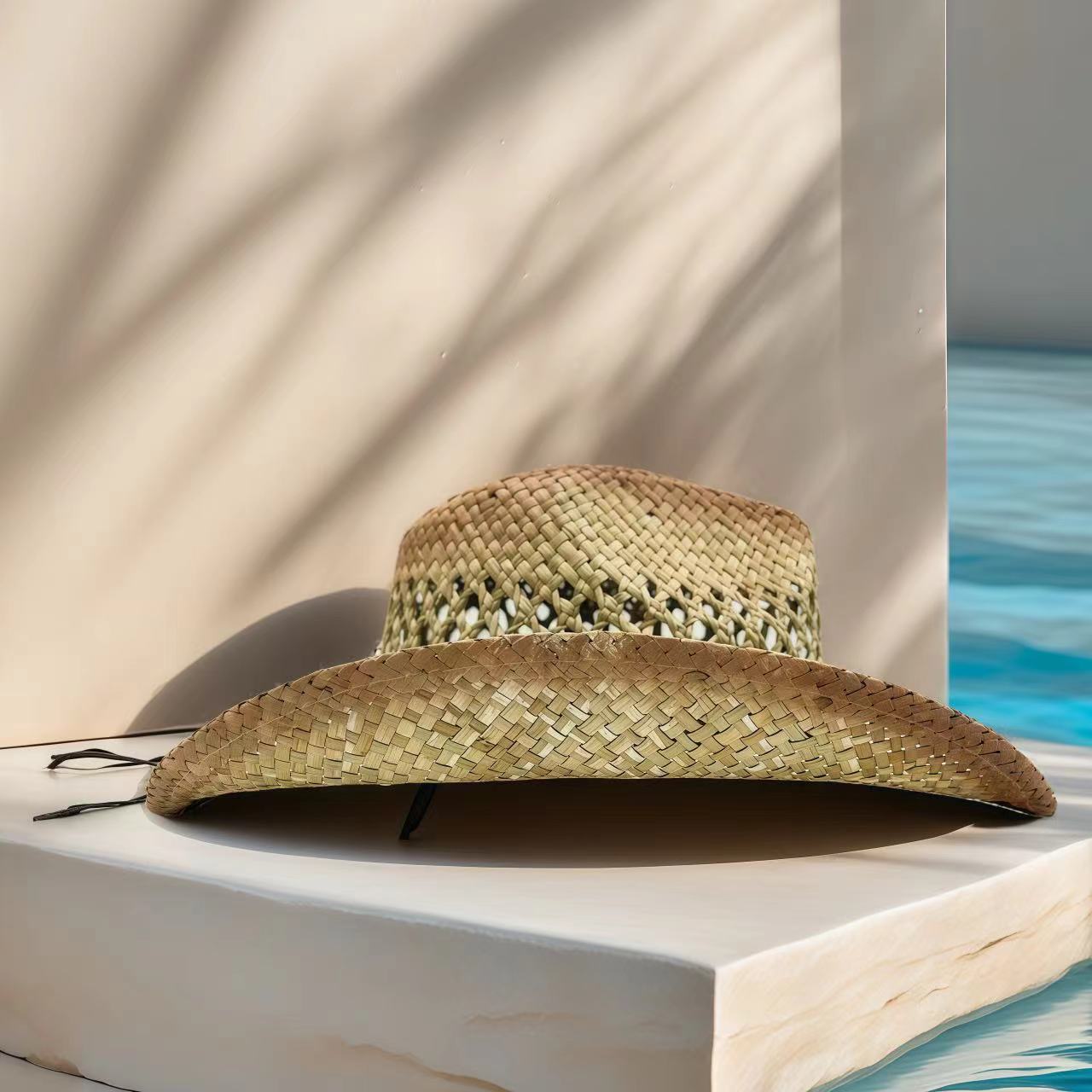قبعة رعاة البقر المرصعة بالأحج - مراجعة Cowboy Hat Straw وسعره